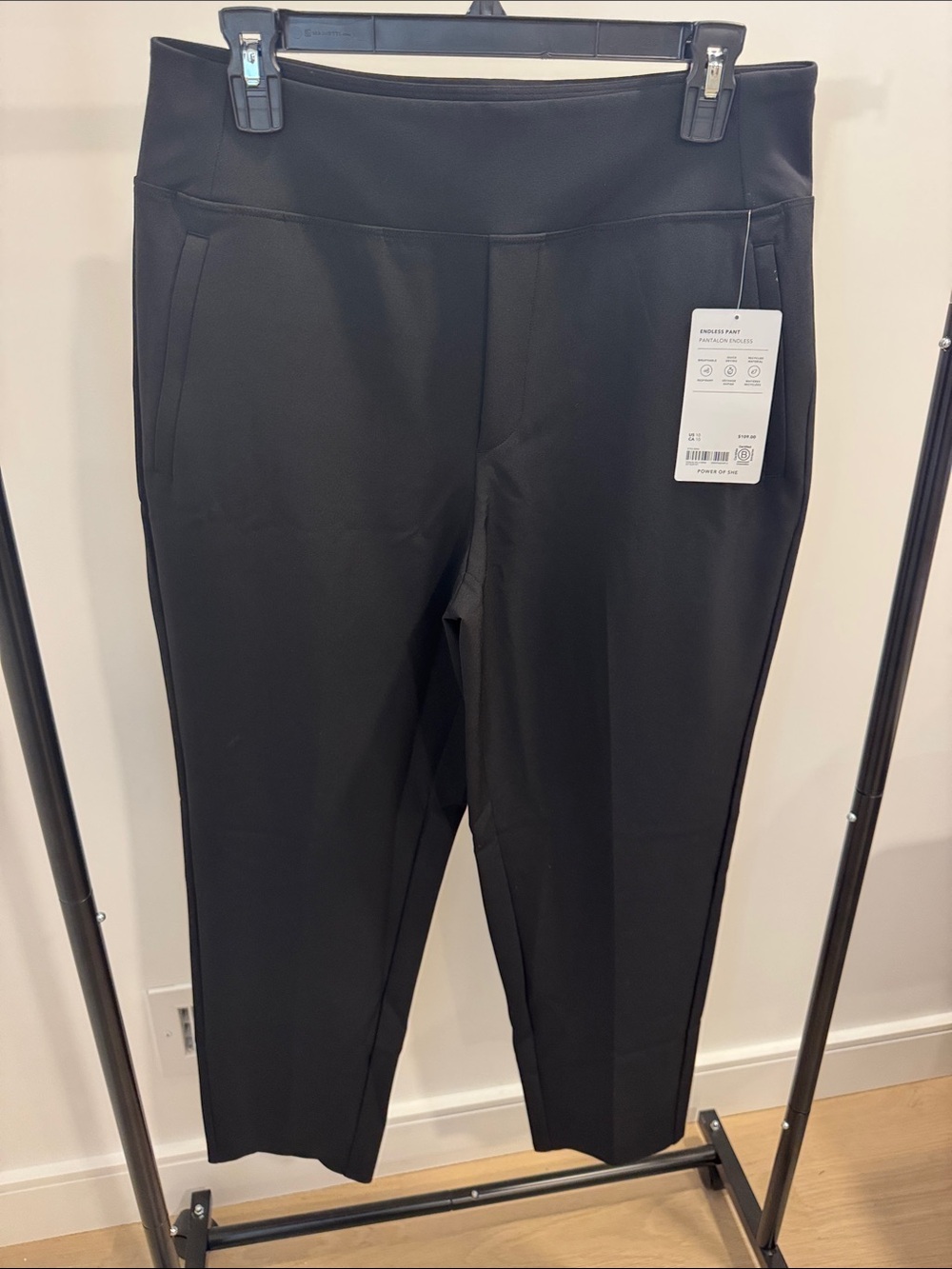 Athleta Black Cropped Ponte Slim Ankle Pants